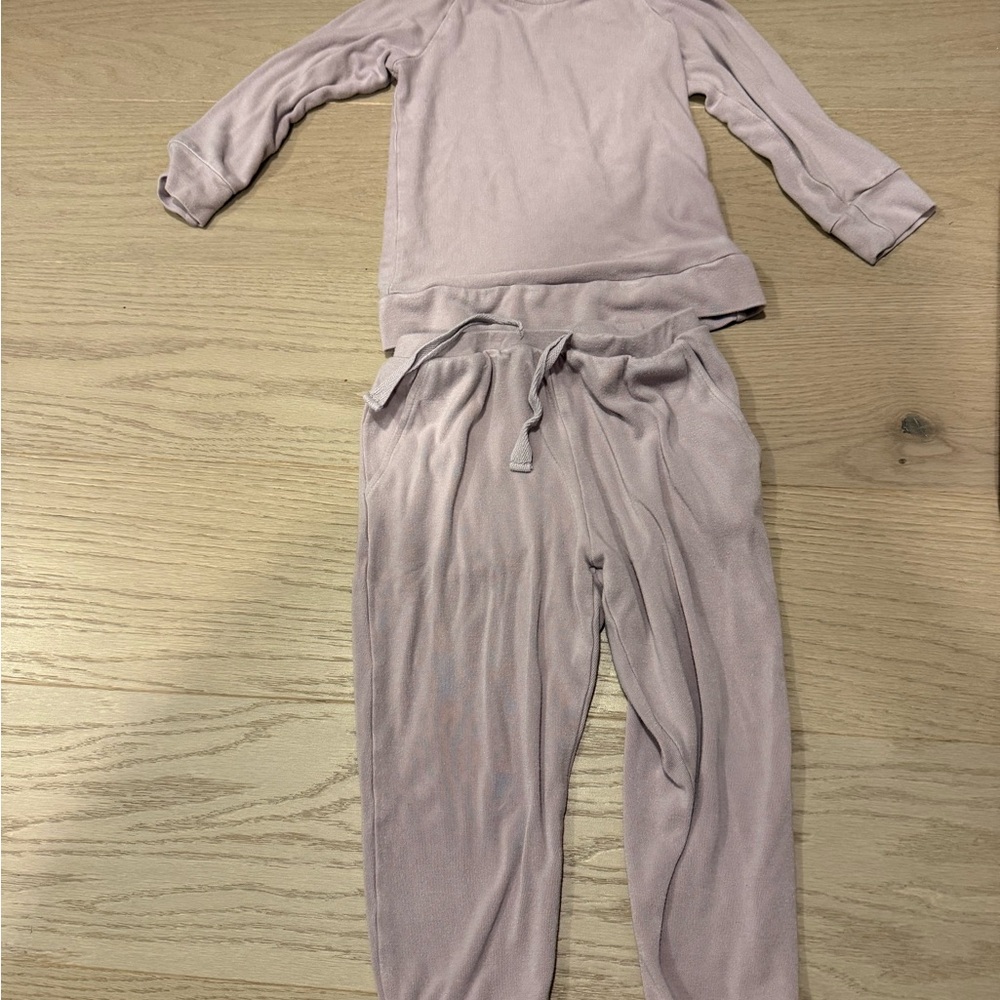 Kyte BABY Bamboo Jersey Jogger Set in Wisteria- 4T